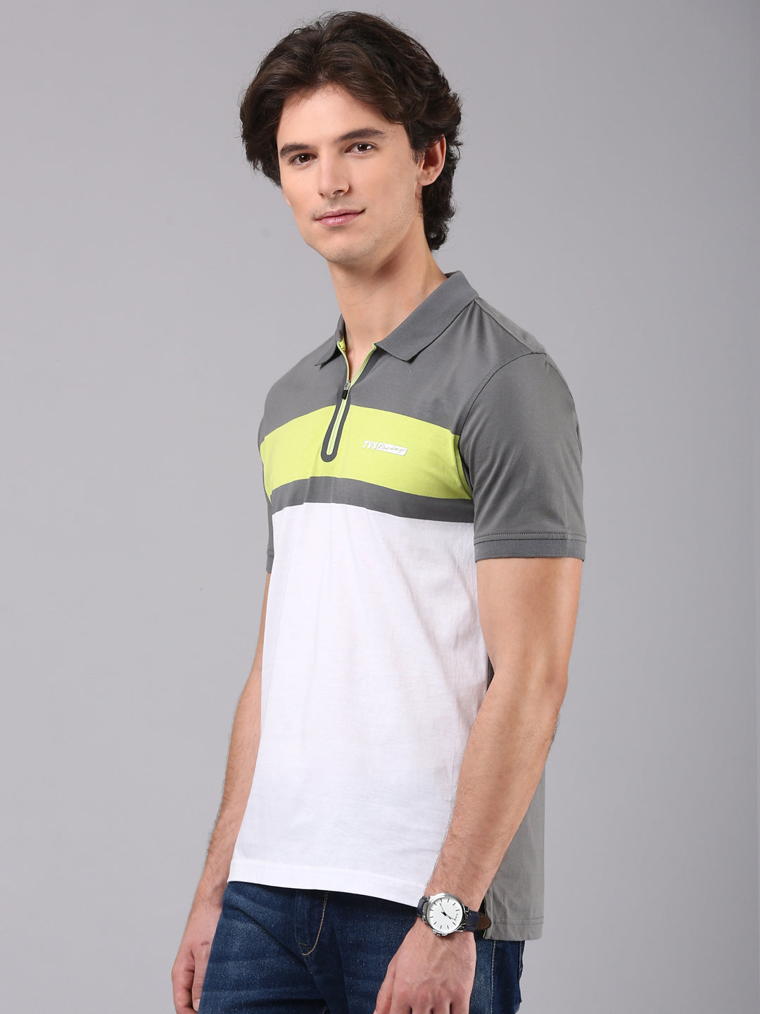 TVS Originals Racing 100% Cotton Mercerised Polo T-Shirt | 180 GSM | Sleek Zipper Placket | Soft Sheen Finish | Lightweight & Durable | Regular Fit | Heat-Sealed Neck | Premium Everyday Wear